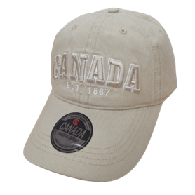 Canada Baseball Hats Washed Tone-on-Tone