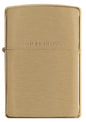 ZIPPO Lighters Brushed Brass (204)