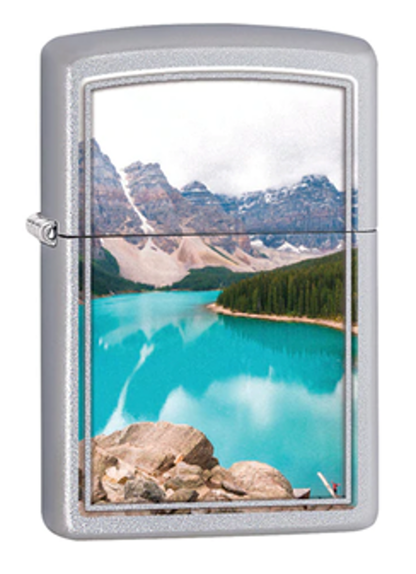 ZIPPO Lighters Souvenir Moraine Lake AB (Chrome)