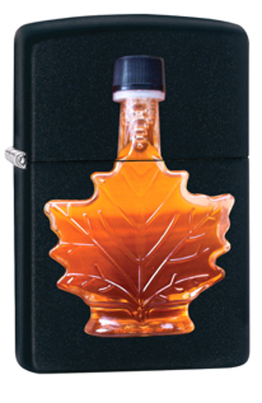 Zippo Souvenir Lighter Souvenir Maple Syrup (Black)