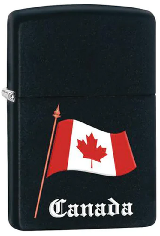 Zippo Souvenir Lighter Canada Flag (Black)