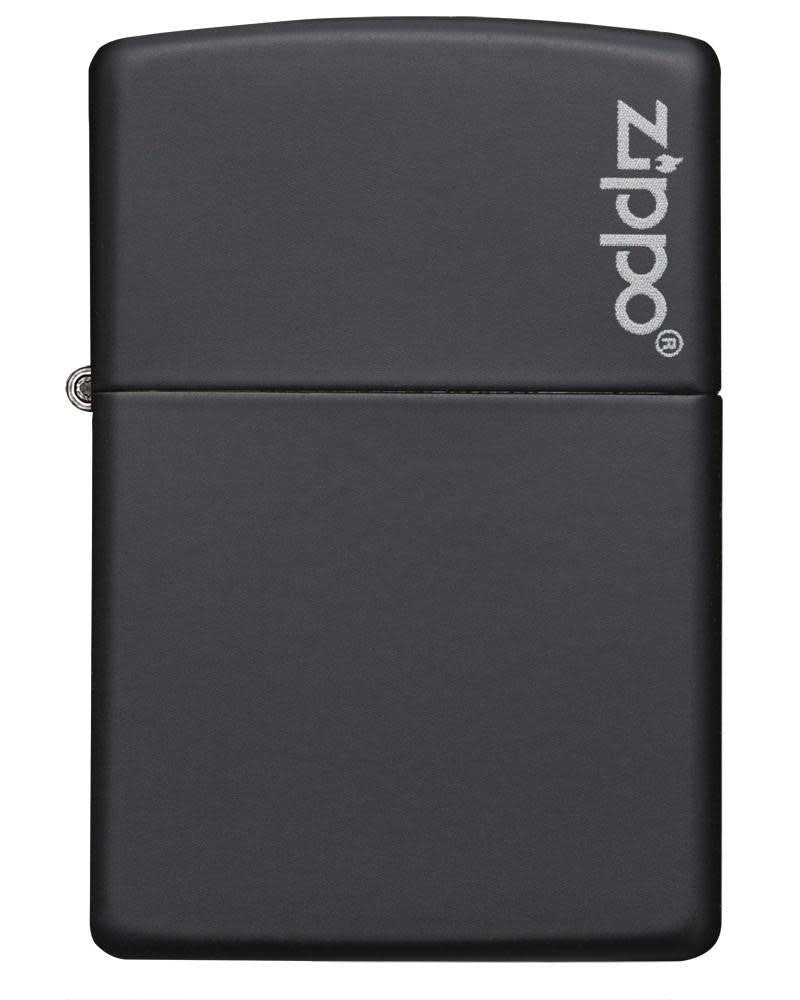 ZIPPO Lighters Black Matte Zippo Logo