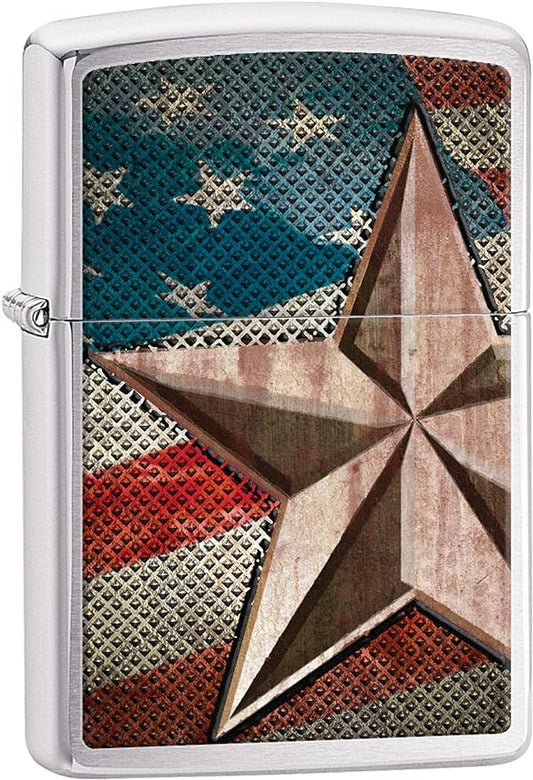 Zippo Retro Star and America Flag