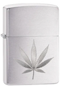 ZIPPO Engraved Leaf Design