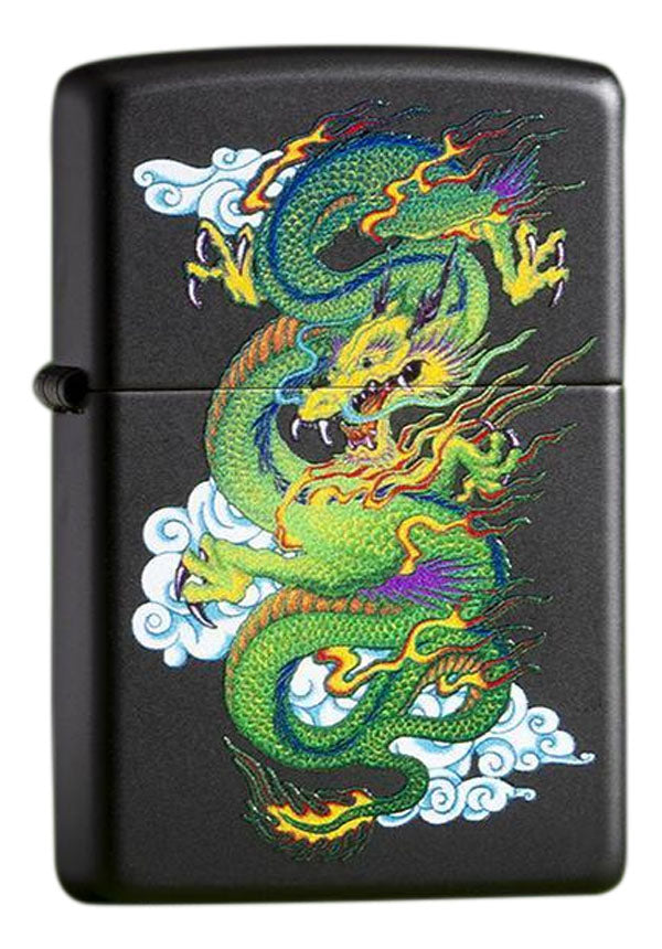 Zippo Green Asian Dragon