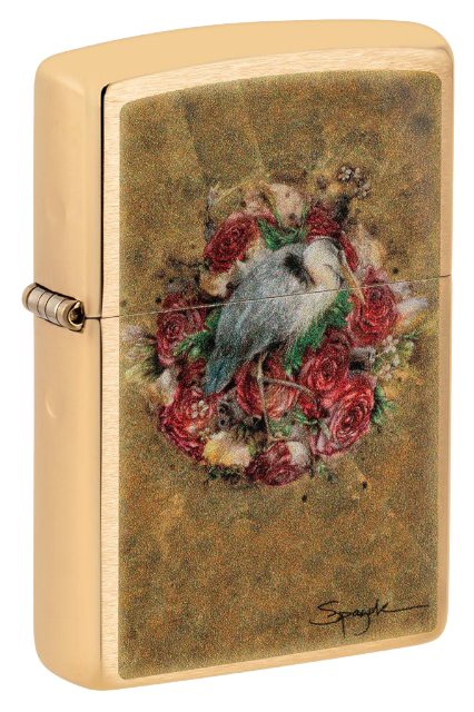 Zippo Spazuk Bird and Roses Design