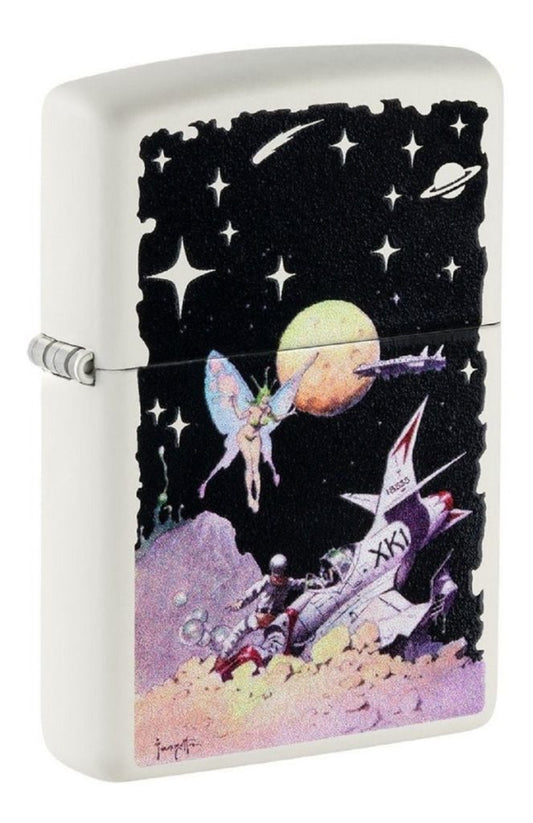 Zippo Frank Frazetta Fairy & Spaceship Design