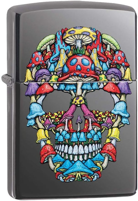 Zippo Mushroom Skull Design