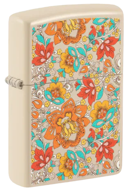 Zippo Vintage Floral Design