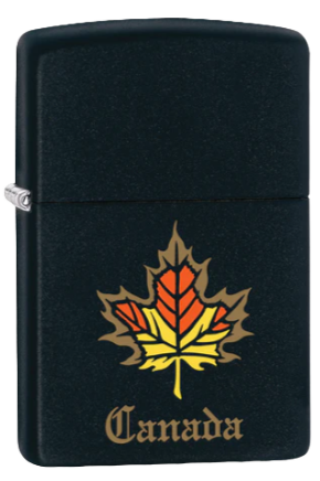 Zippo Souvenir Canada Maple Leaf (Black)