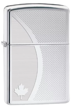 Zippo Souvenir Silver Maple Leaf (Chrome)