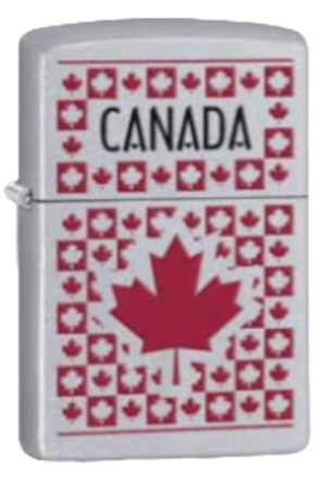 Zippo Souvenir Canada Maple Leaves (Chrome)