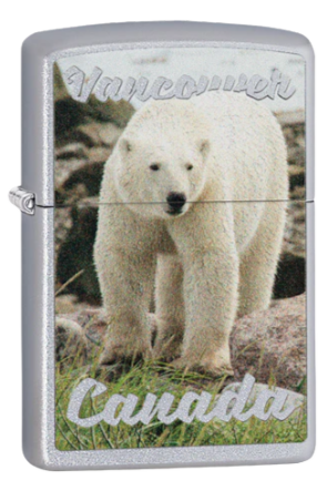 Zippo Souvenir Canada White Bear (Chrome)